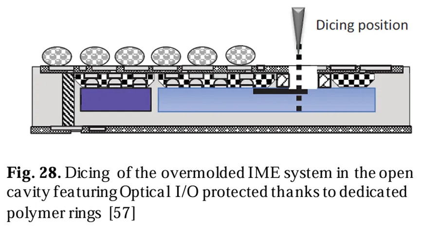 在開(kāi)放式腔體中切割過(guò)模IME系統，該腔體通過(guò)專(zhuān)用聚合物環(huán)保護光學(xué)/O[