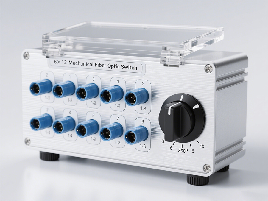 廣西科毅手動(dòng)機械式光開(kāi)關(guān)旋鈕式切換操作界面