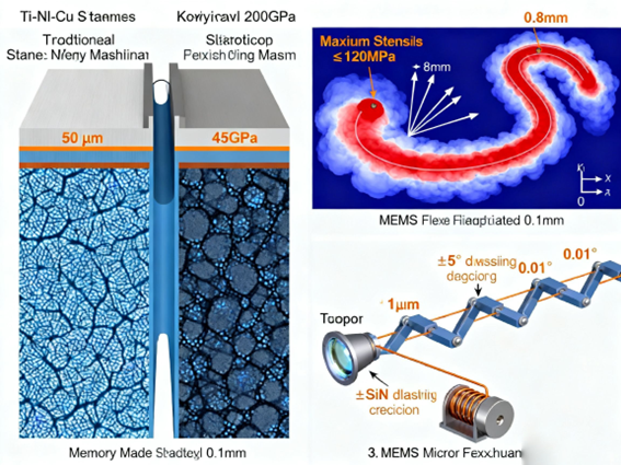 記憶合金基底微觀(guān)結構圖