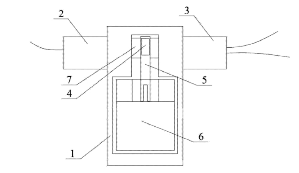 1×2機械式T型保偏光開(kāi)關(guān)整體結構示意圖 - 廣西科毅光通信 1×2機械式T型保偏光開(kāi)關(guān)整體結構示意圖 - 廣西科毅光通信