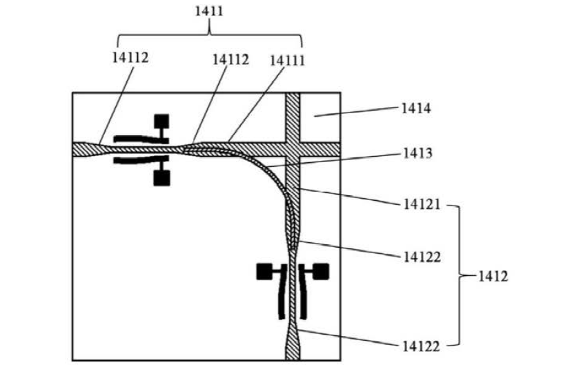 橫向旋轉器電極與液晶波導布局示意圖1 - 廣西科毅光通信 橫向旋轉器電極與液晶波導布局示意圖1 - 廣西科毅光通信