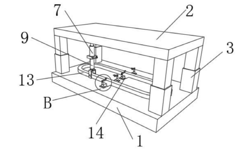 便攜式光纖跳線(xiàn)限位機構（滑動(dòng)槽+卡扣）整體示意圖 - 廣西科毅光通信