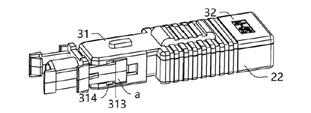 是跳線(xiàn)快速連接器與適配器的卡扣連接時(shí)的結構示意圖 - 廣西光通信 是跳線(xiàn)快速連接器與適配器的卡扣連接時(shí)的結構示意圖 - 廣西光通信