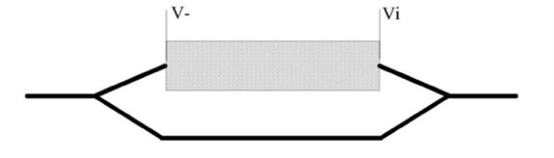傳統單電極回路光衰減器結構示意圖